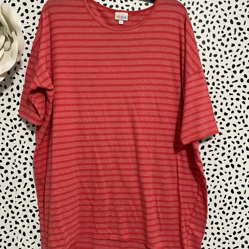 Pink striped top